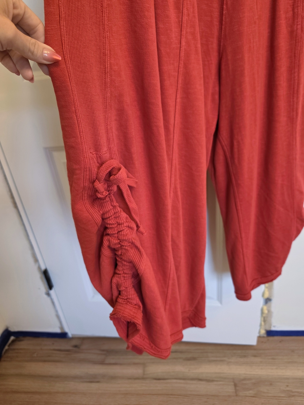 Anthropologie Horizon Red Racerback Wide-Leg Jumpsuit - Picture 7 of 12